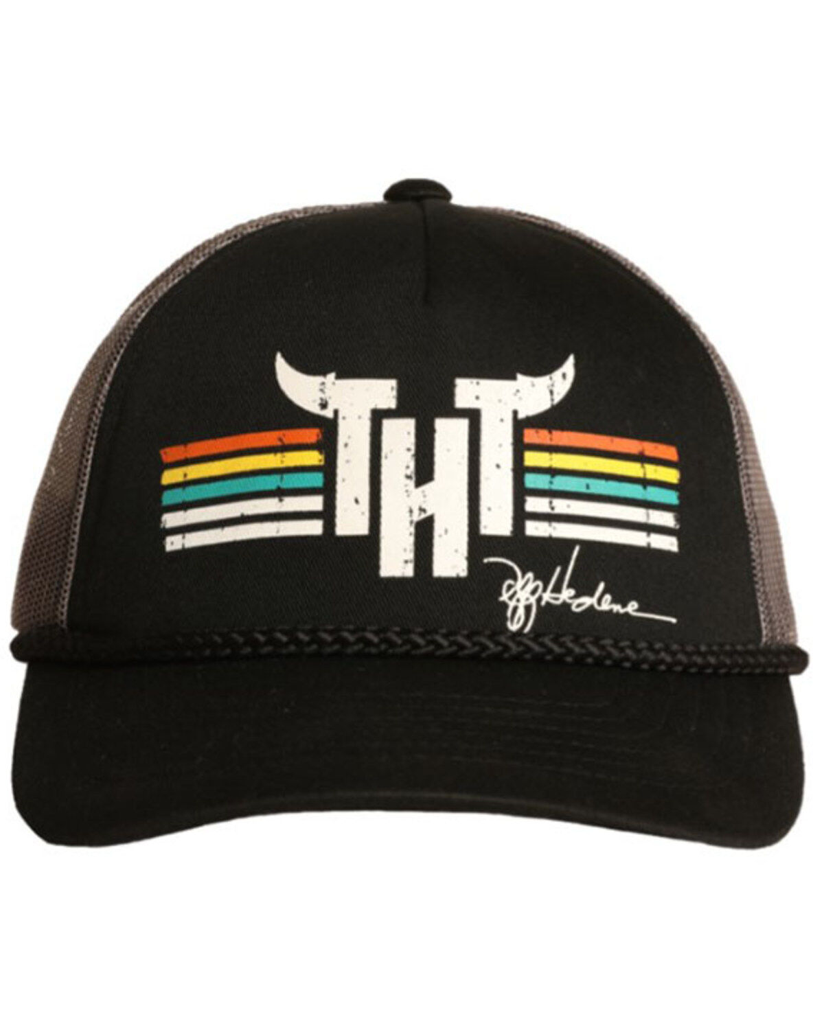 Men's Rock & Roll Denim Tuff Hedeman Logo Mesh-Back Ball Cap