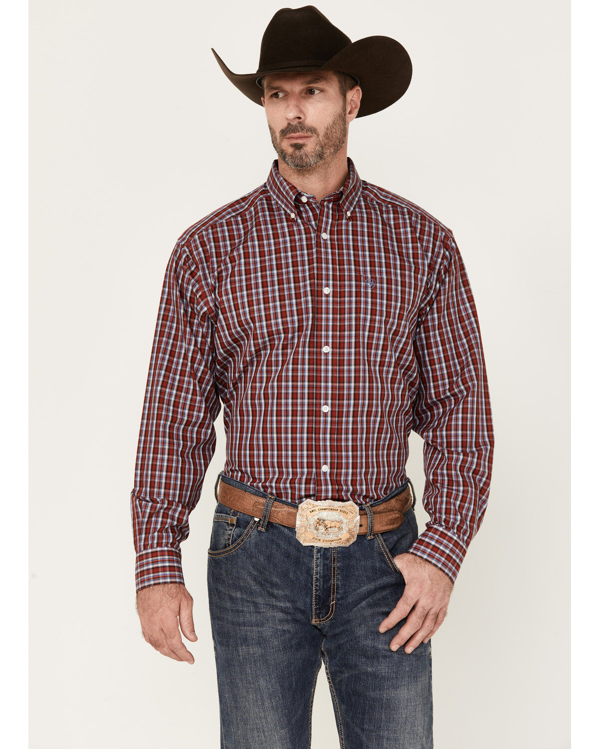 Men's Ariat Wrinkle Free Emilio Classic Fit Long Sleeve Button-Down Sh