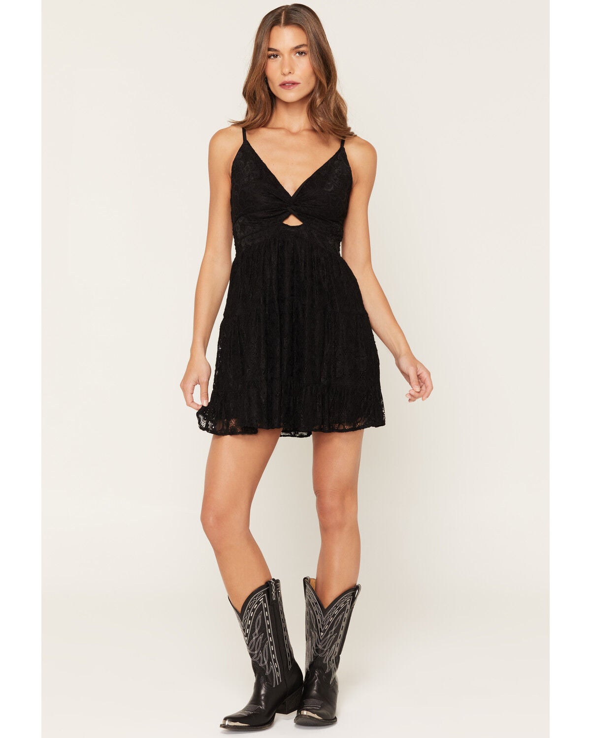 Women's Angie Lace Sleeveless Mini Dress