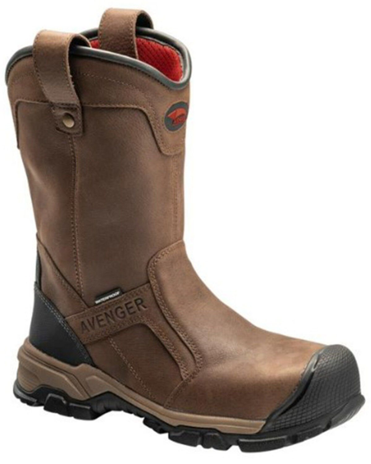 Men's Avenger Ripsaw Waterproof PR Pull On Work Boot - Aluminum Protec