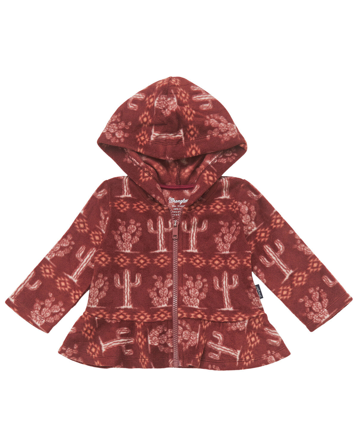 Girls' Wrangler Infant Cacti Print Sherpa Jacket