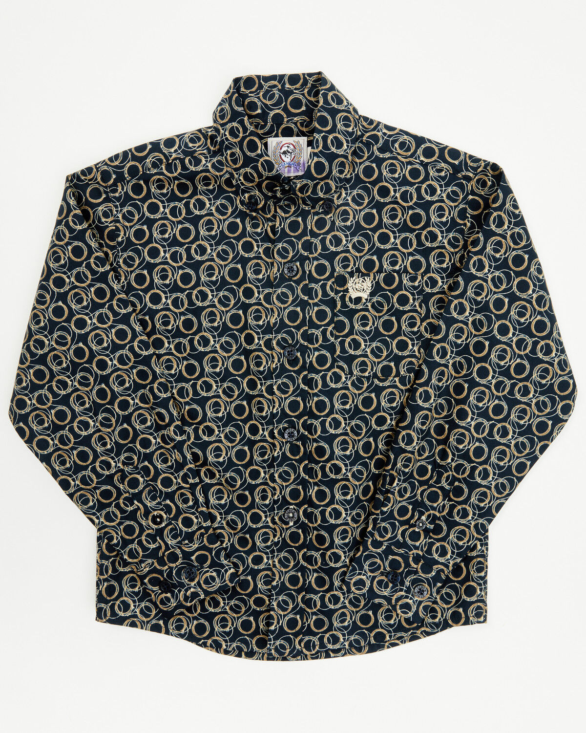 Boys' Cinch Toddler Geo Print Long Sleeve Button-Down Western Shirt