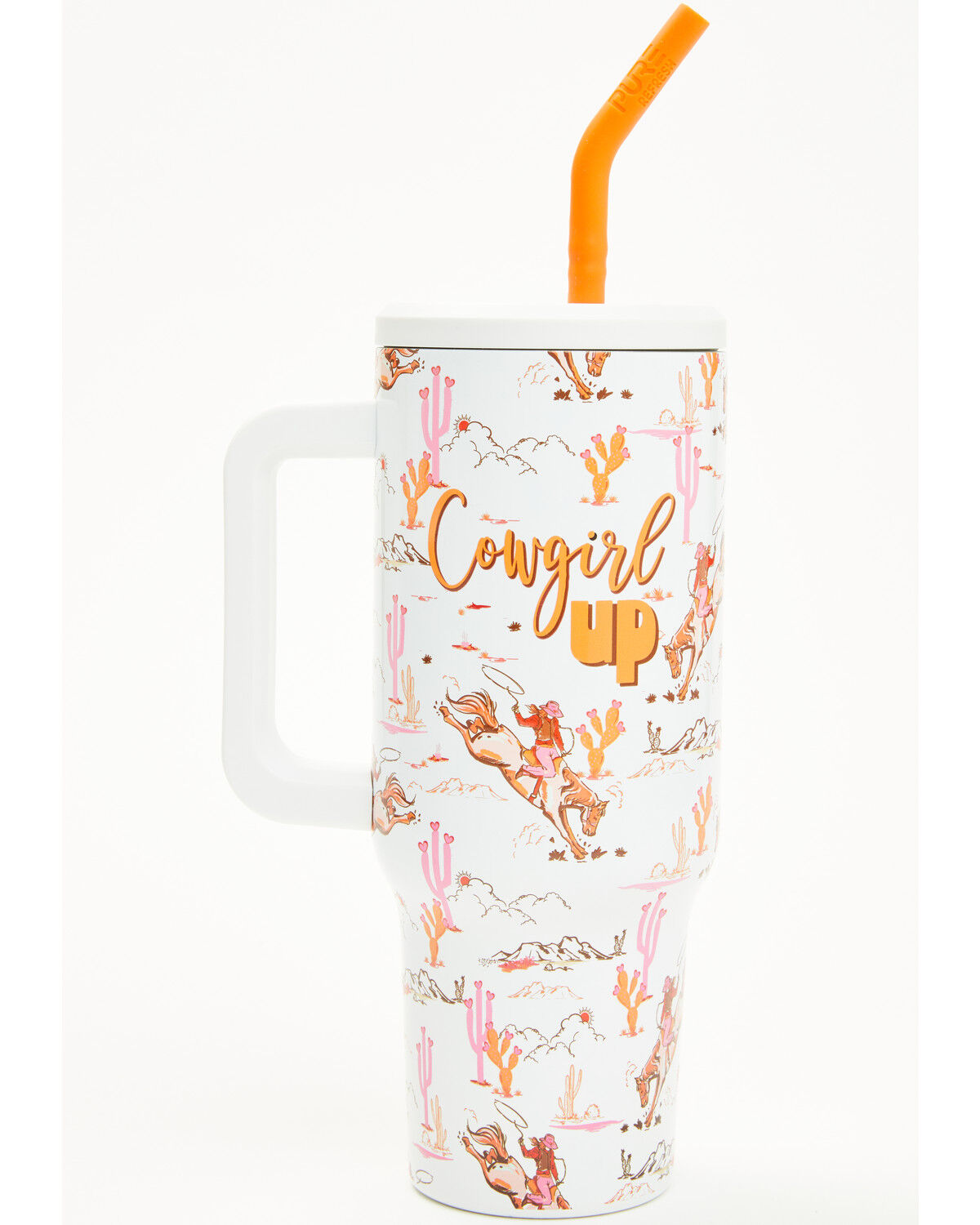 Cowgirl Up Boot Barn 40oz Tumbler with Straw