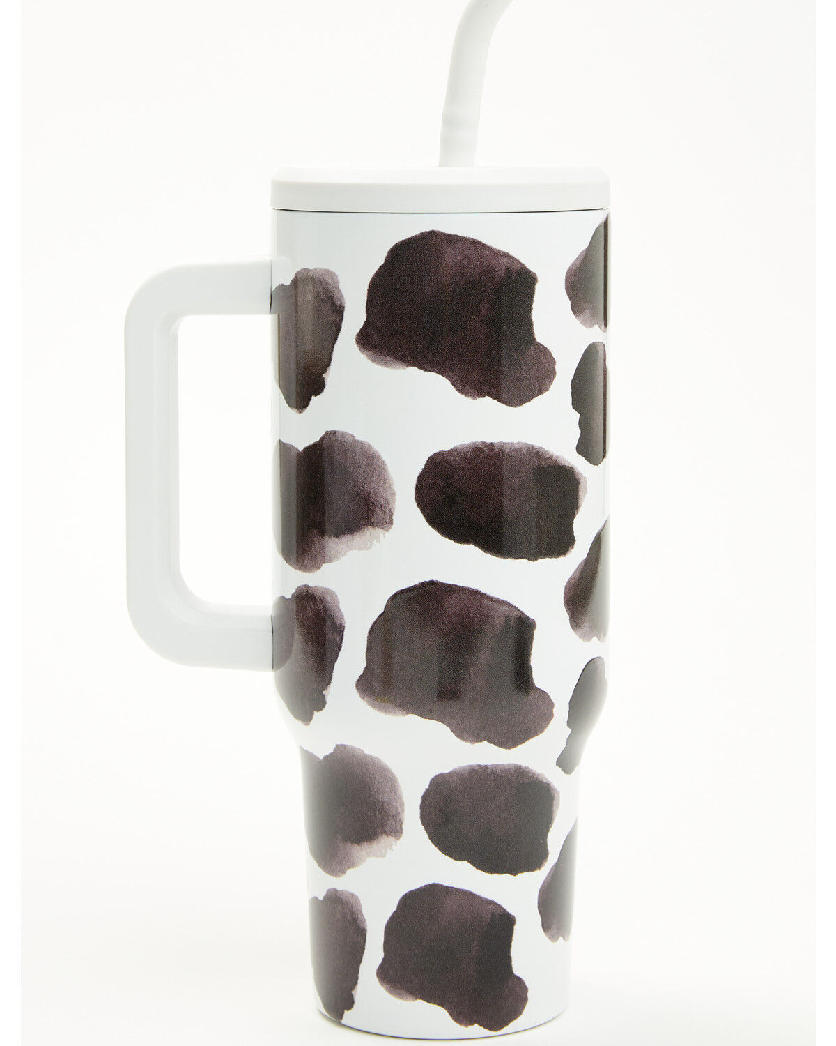 Boot Barn 40oz Cow Print Tumbler with Straw