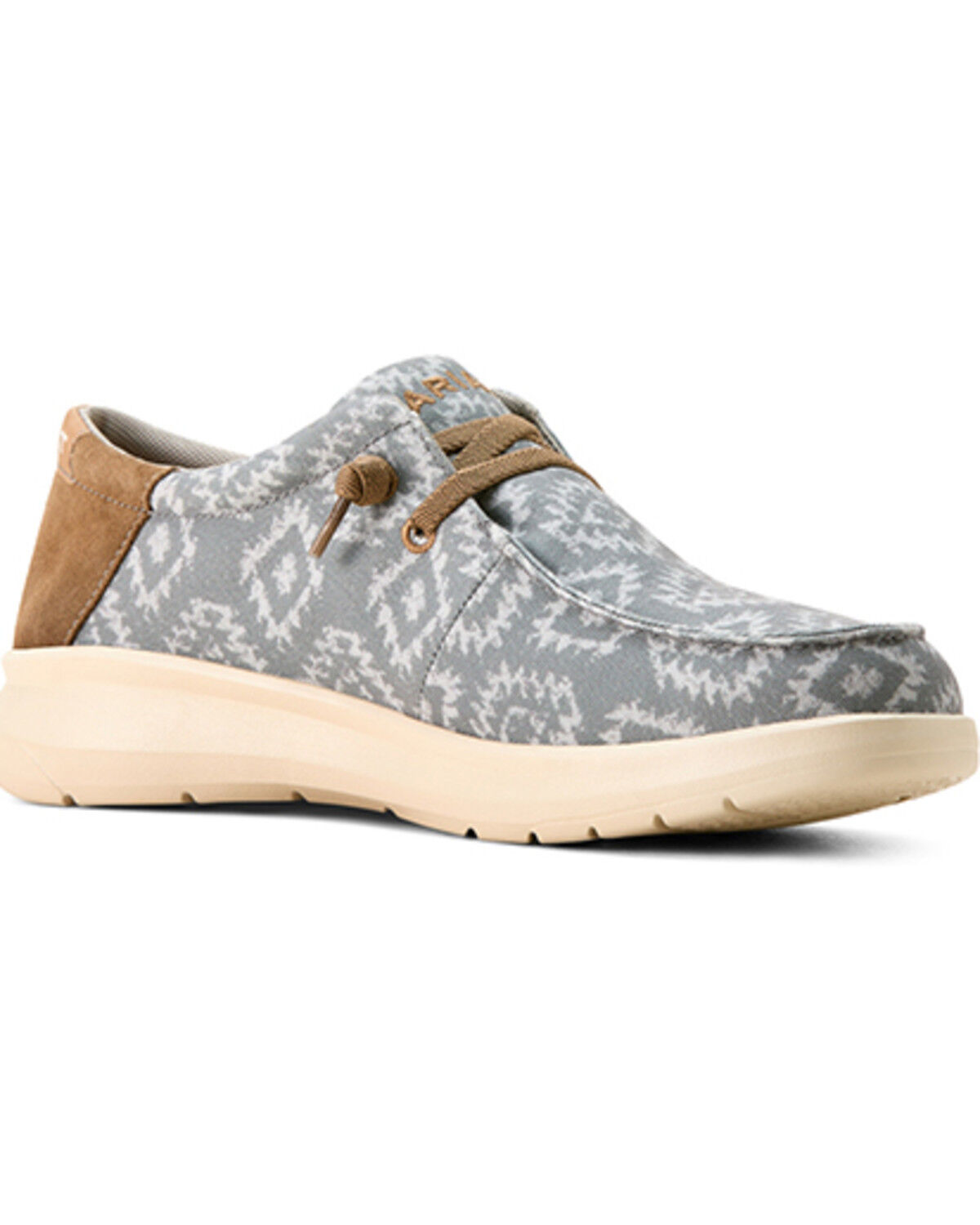 Men's Ariat Hilo Southwestern Print Casual Shoes - Moc Toe