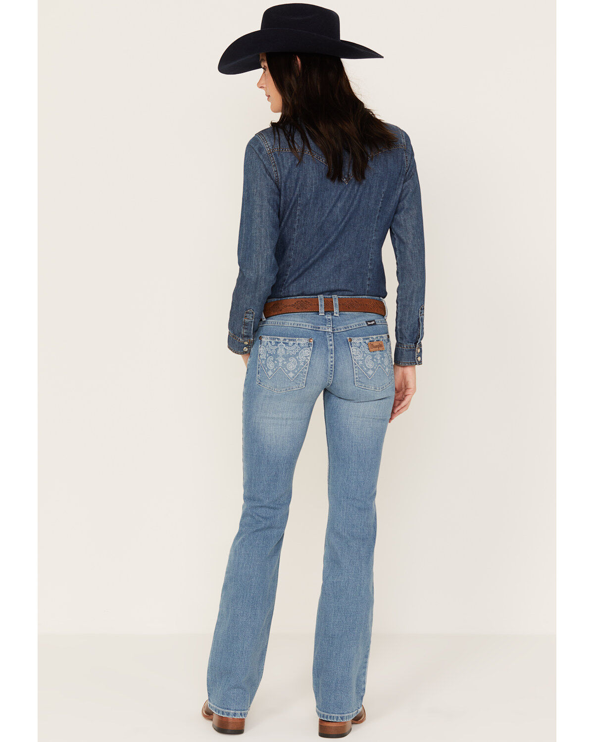 Women's Wrangler Retro Mid Rise Medium Wash Paige Bootcut Jeans