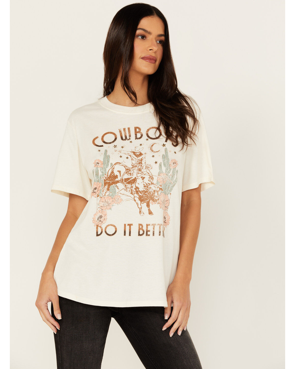 Women's Idyllwind Cowboys Do It Better Embellished Short Sleeve Graphi
