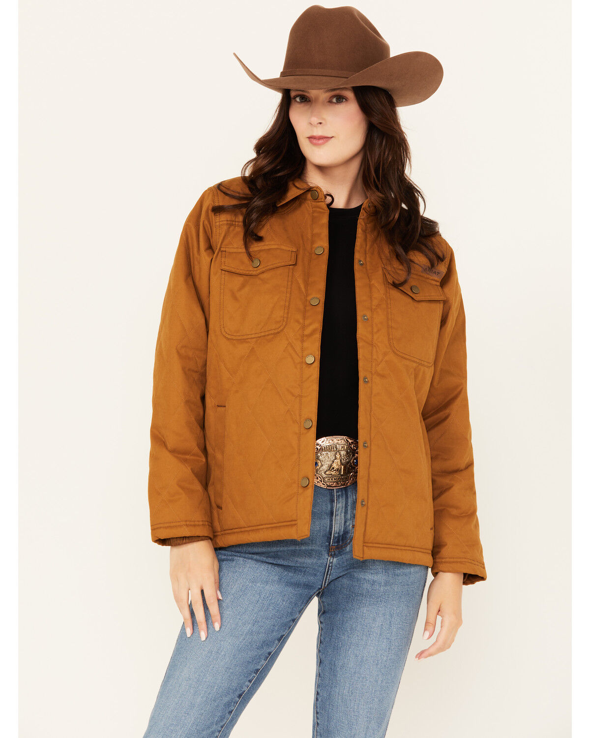 Women's Ariat Grizzly Quilted Barn Jacket