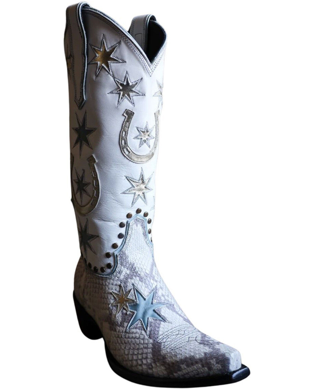 Women's Old Gringo Lucky Star Exotic Python Tall Western Boots - Snip