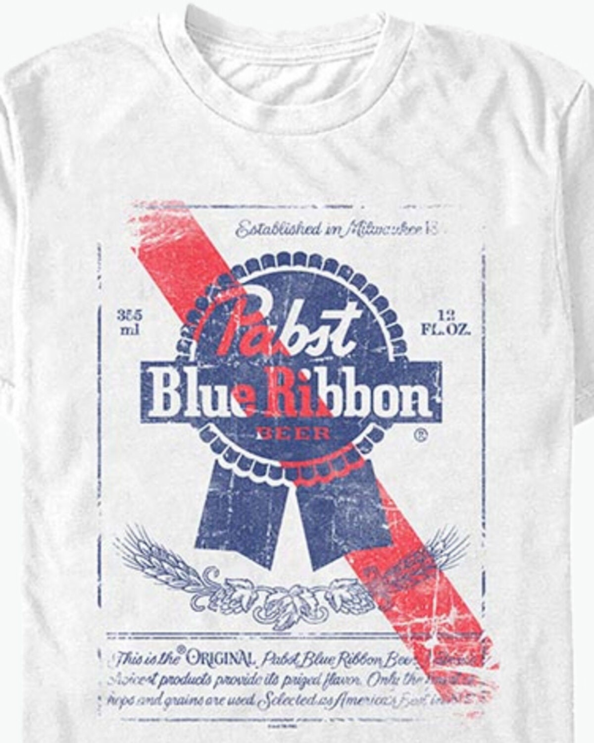 Men's Pabst Logo Label Short Sleeve Graphic T-Shirt