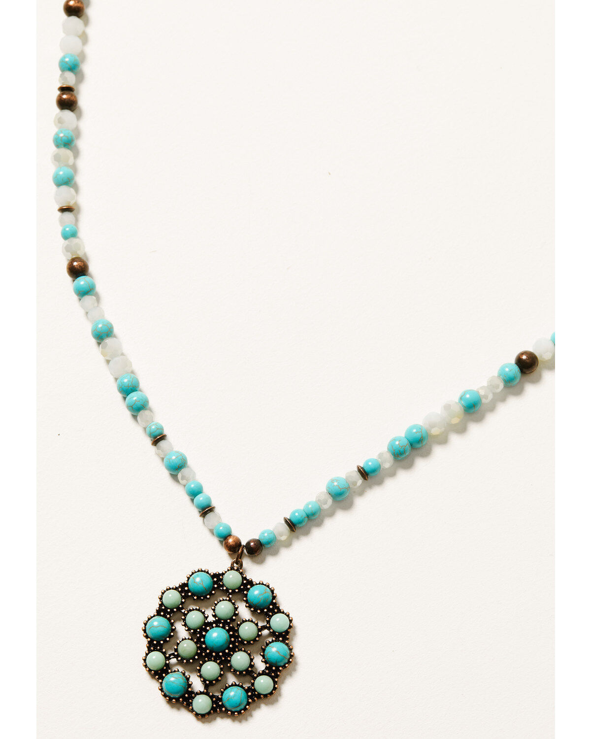 Women's Shyanne Mystic Skies Beaded Medallion Necklace
