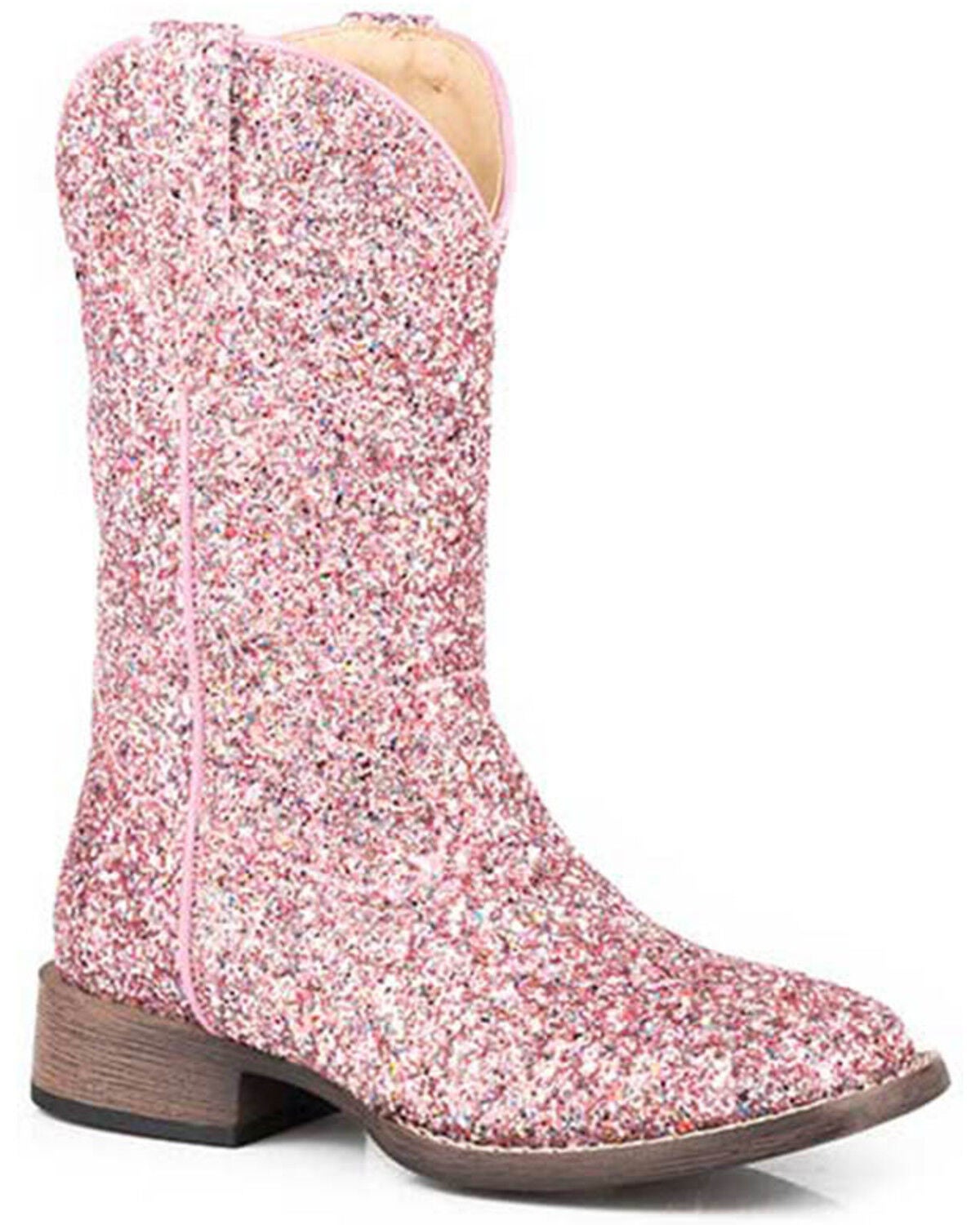 Girls' Roper Glitter Galore Western Boots - Broad Square Toe