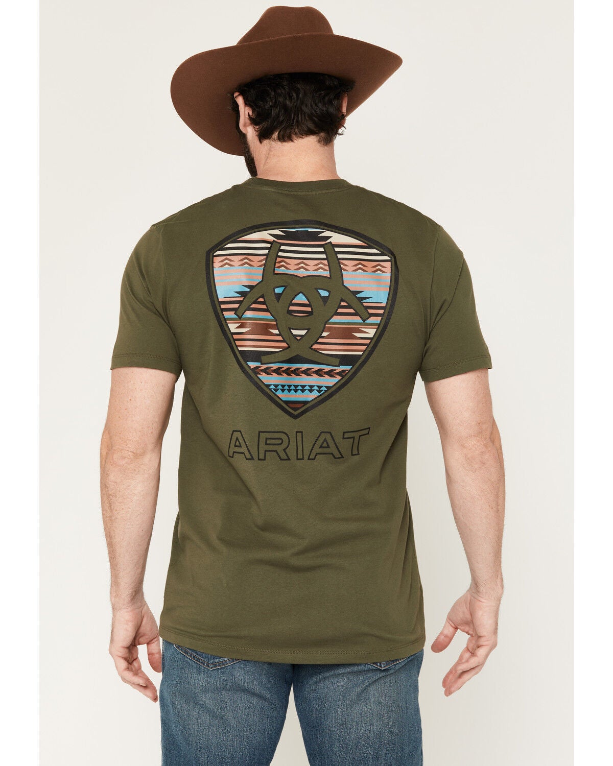 Men's Ariat Serape Shield Short Sleeve Graphic T-Shirt