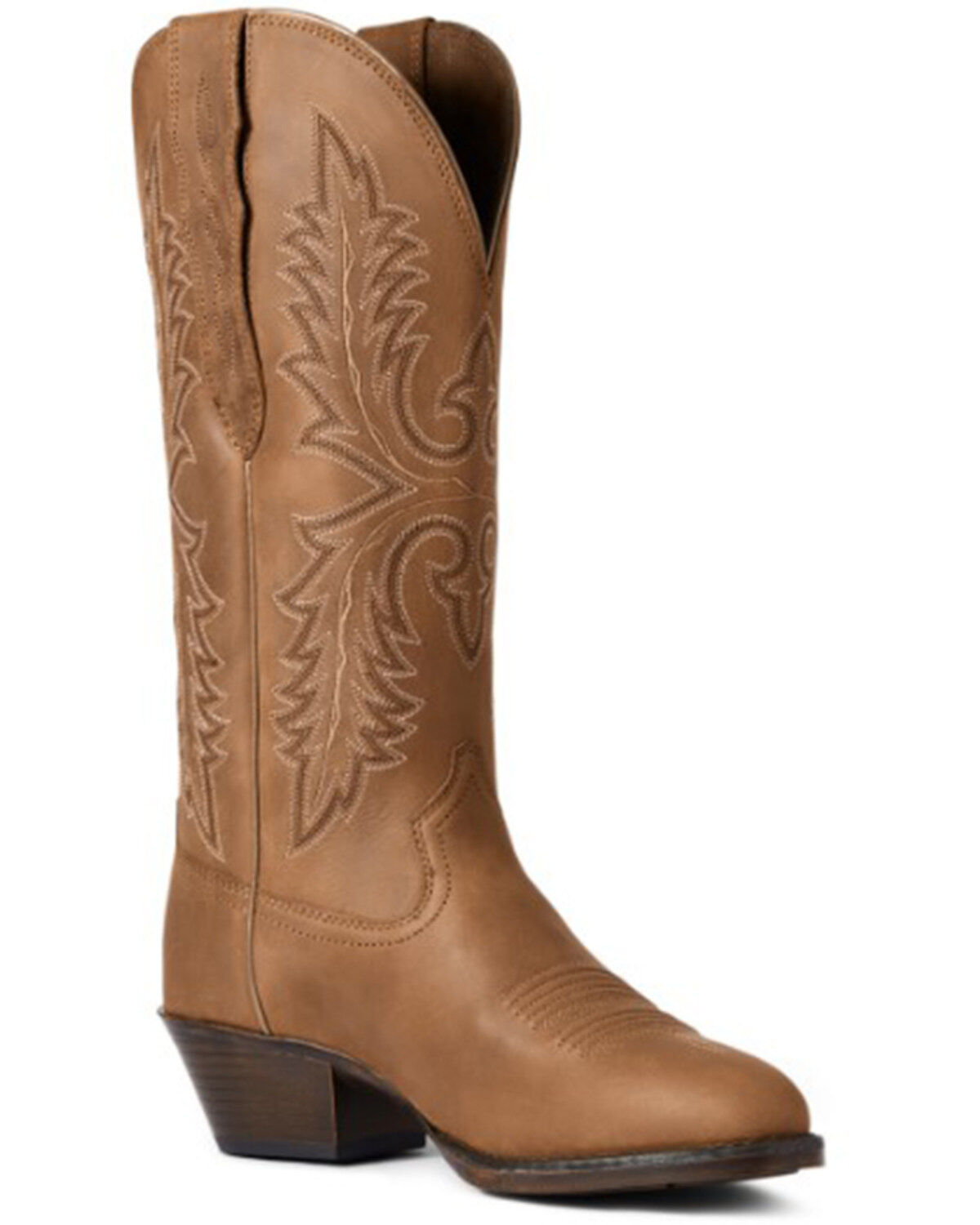 Women's Ariat Tan Bomber Heritage Elastic Cuff Lightweight Full-Grain