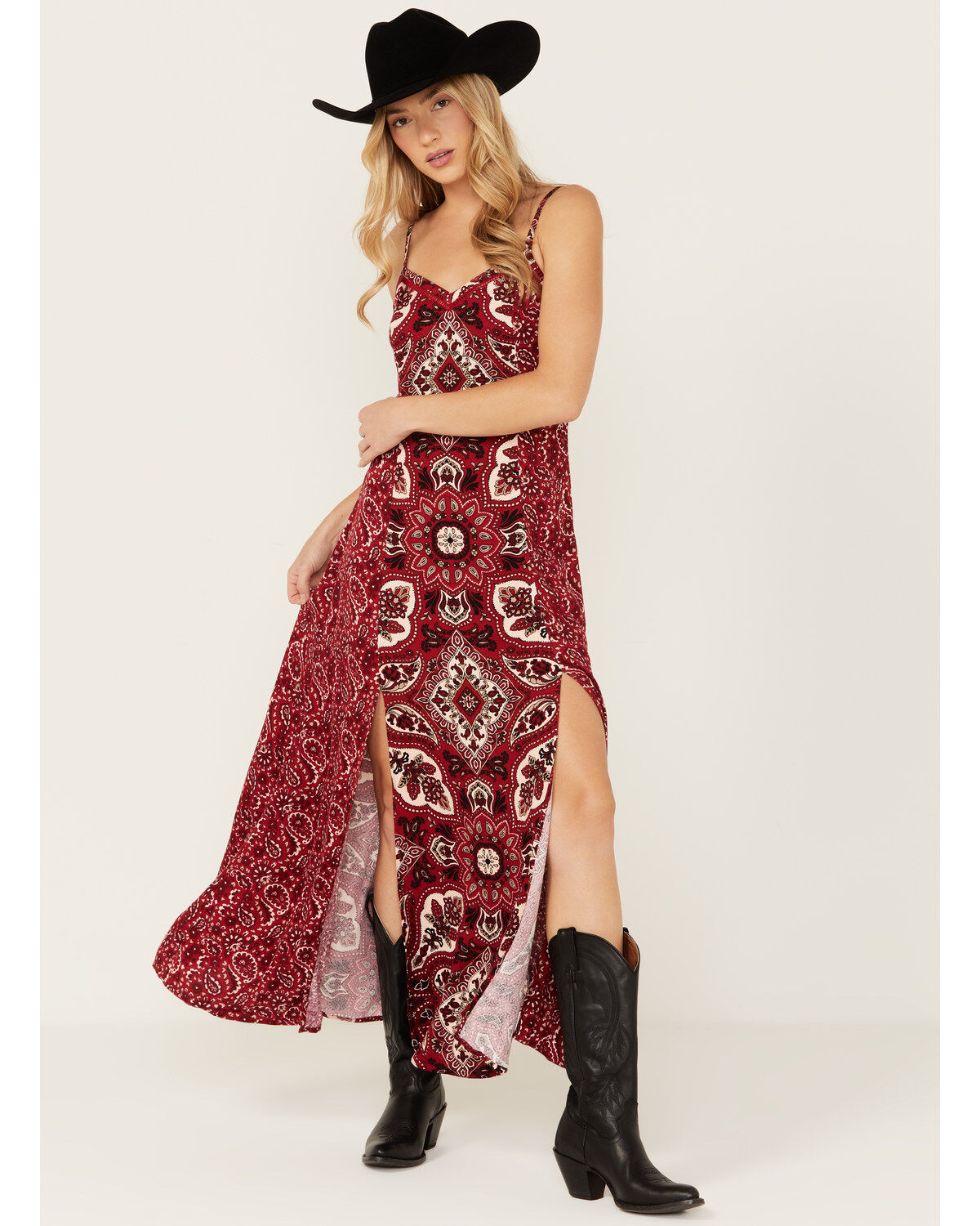 Dark Red Dresses Boot Barn