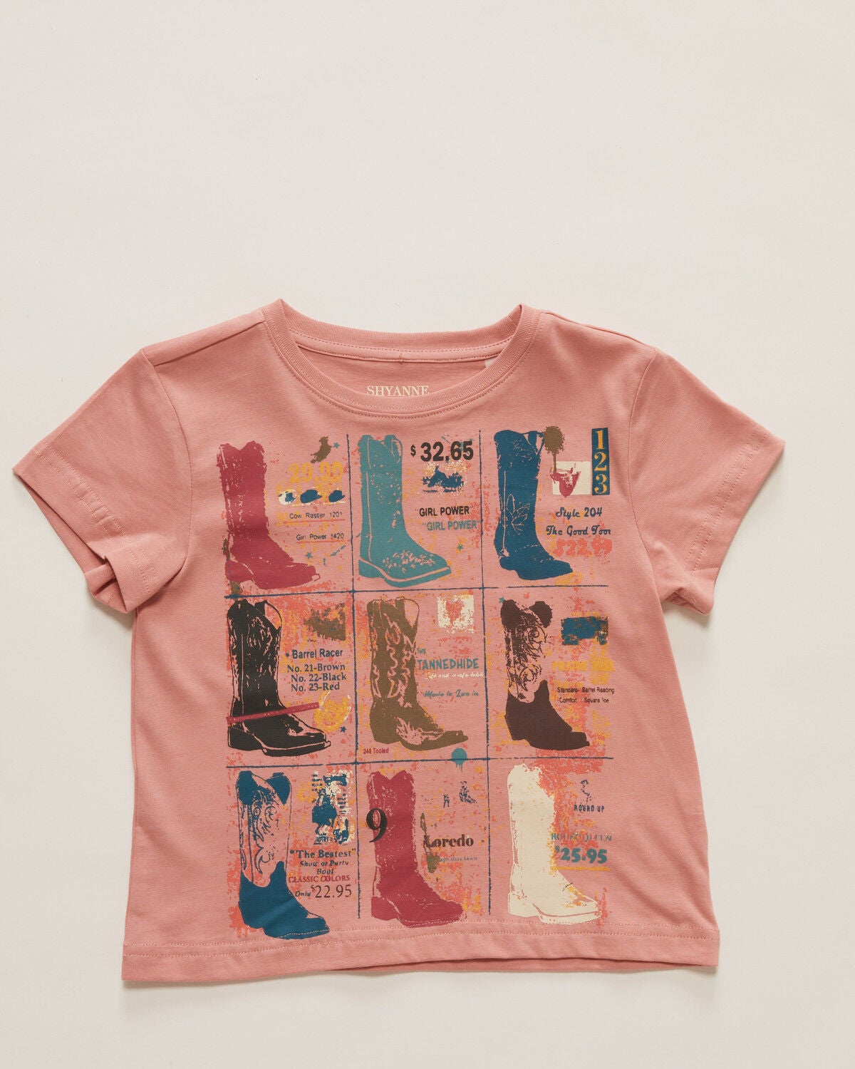 Girls' Shyanne Boots Short Sleeve Graphic Tee