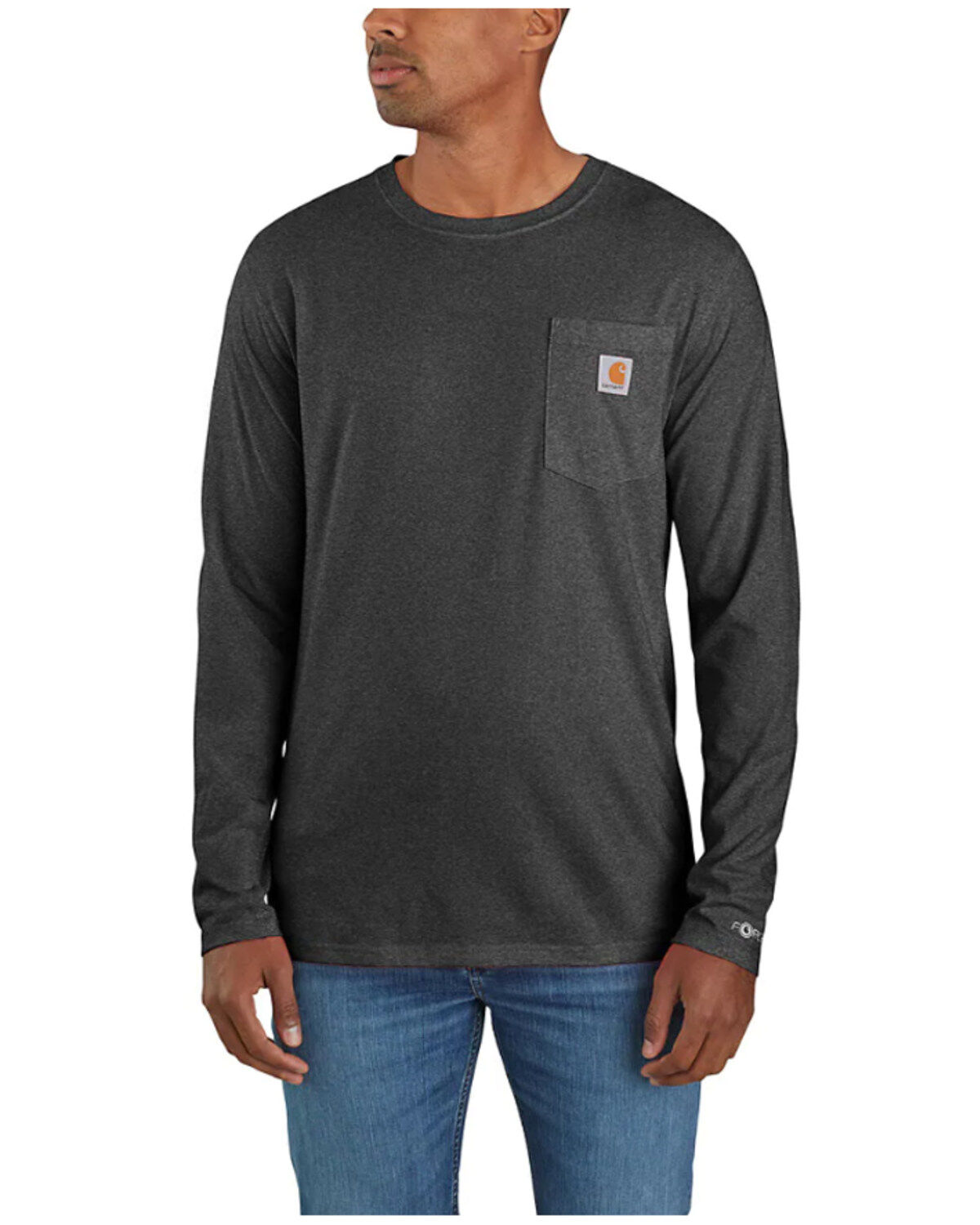Men's Carhartt Force Relaxed Fit Midweight Long Sleeve Logo Pocket Wor