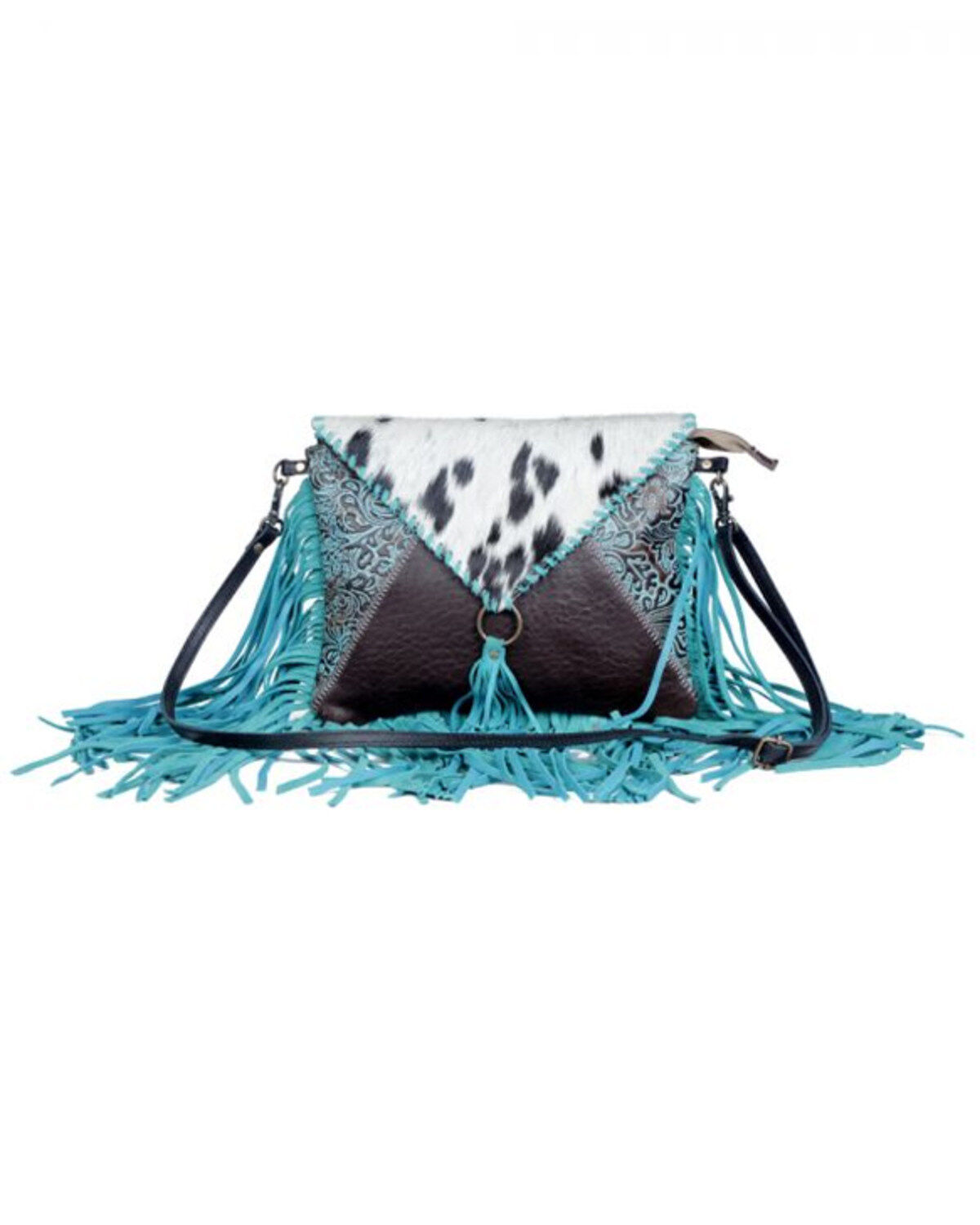 Women's Myra Bag Effervescence Leather & Hair-on Tooled Bag