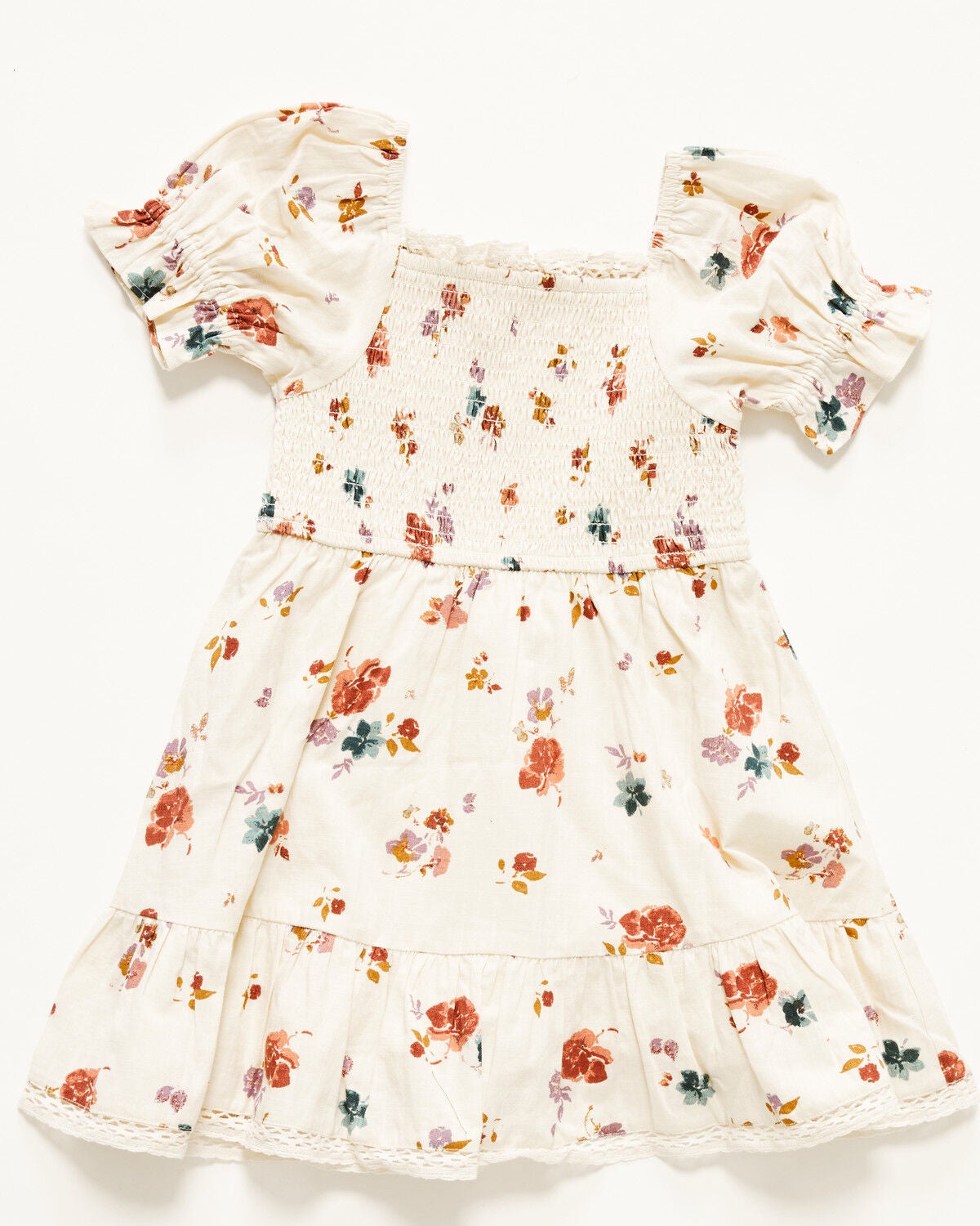 Girls' Shyanne Toddler Floral Print Short Sleeve Dress