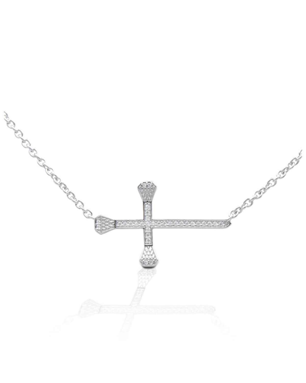 Women's Kelly Herd Horizontal Horseshoe Cross Pendant Necklace