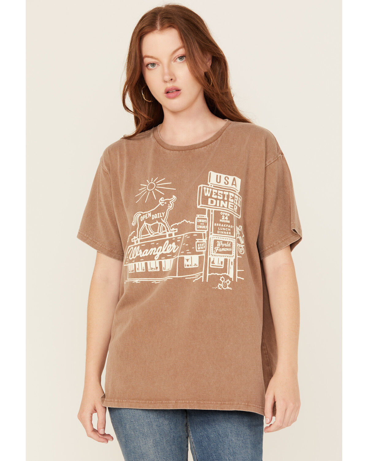 Women's Wrangler Western Diner Short Sleeve Graphic Tee
