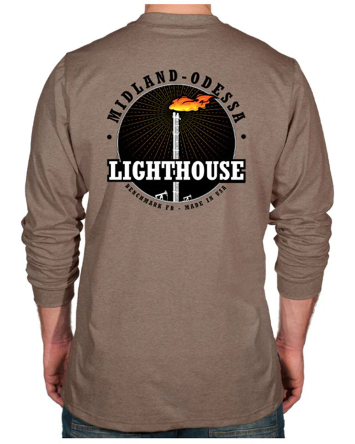 Men's Benchmark FR FR Midland Odessa Lighthouse Long Sleeve Graphic Wo