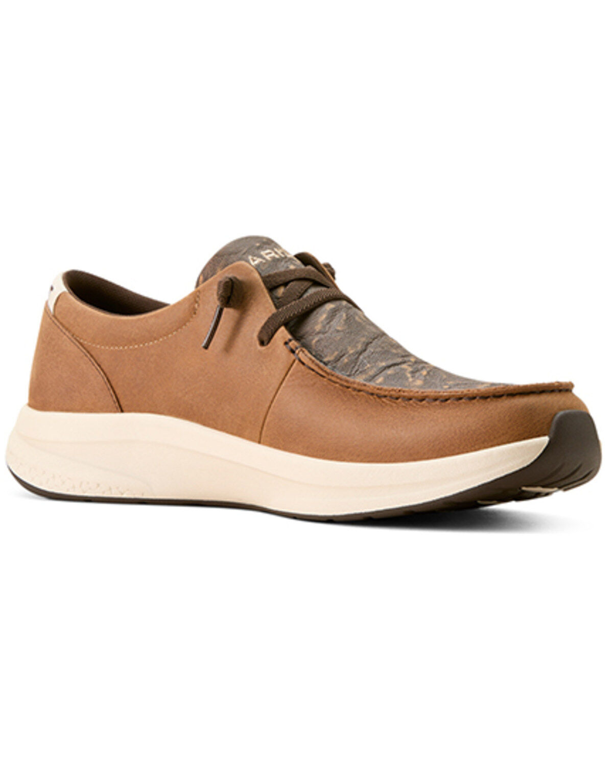 Men's Ariat Buckeye Elephant Print Casual Shoes - Moc Toe