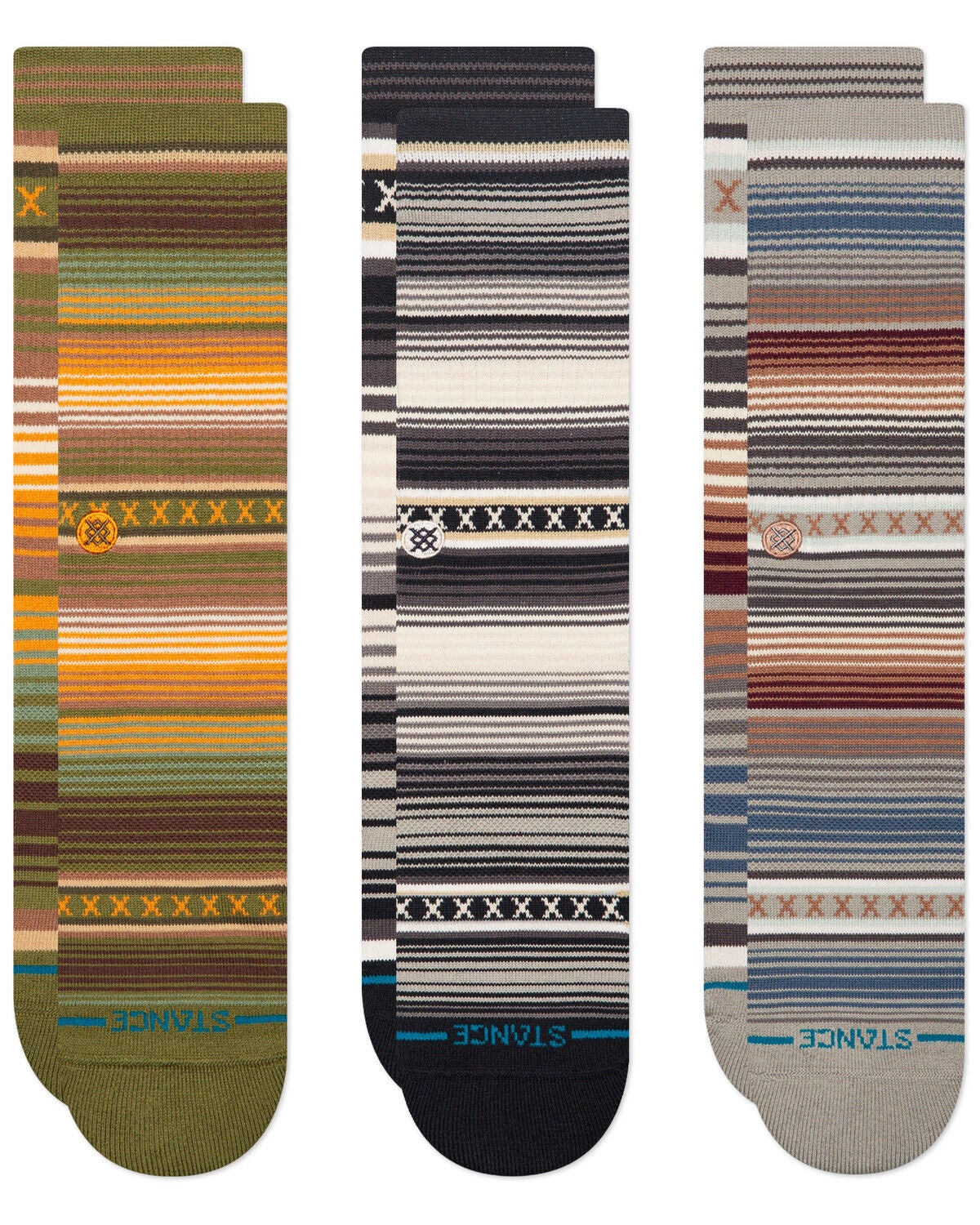 Men's Stance Cotton Crew Socks - 3 Pack