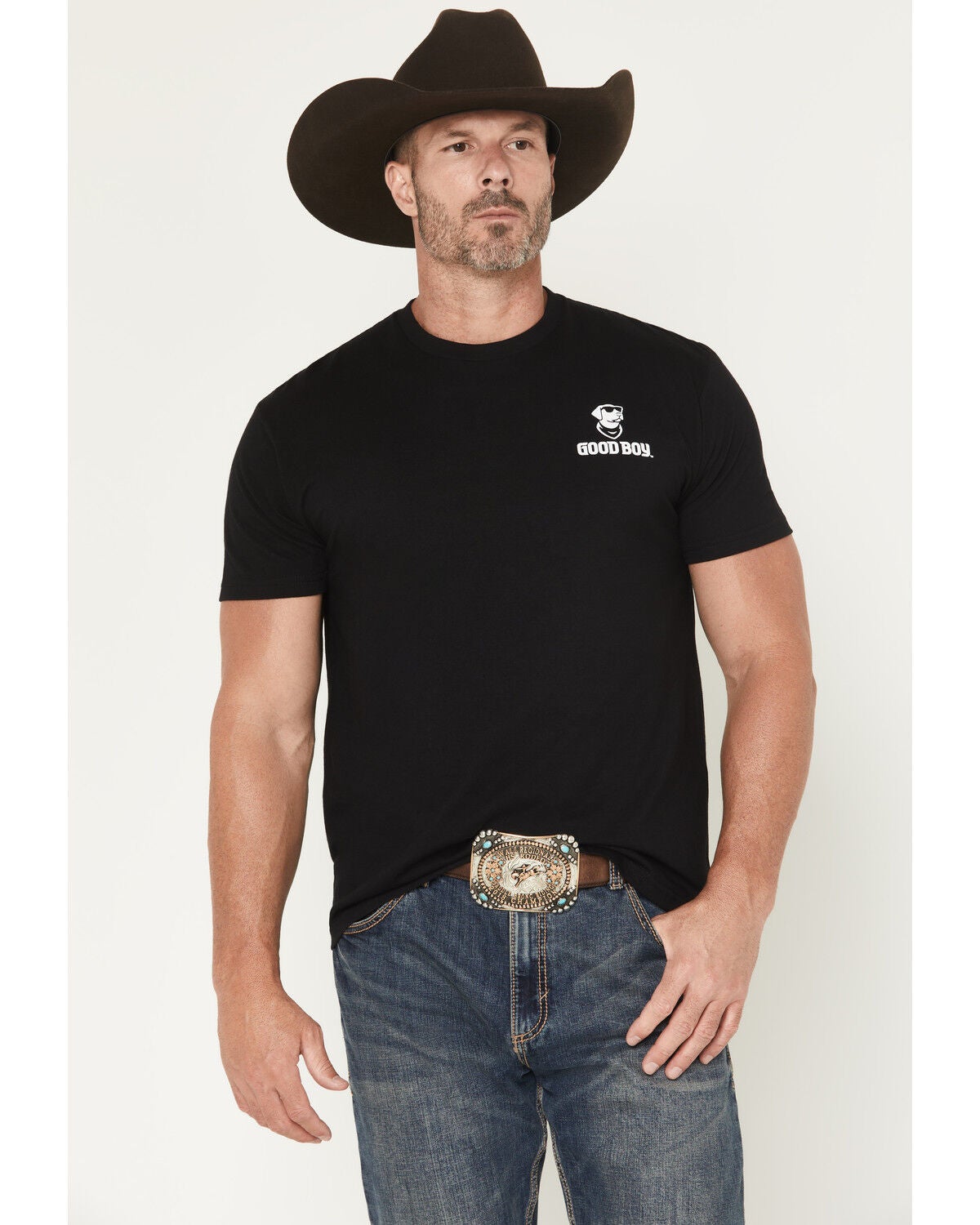 Men's Buckwear Camo Good Boy Short Sleeve Graphic T-Shirt