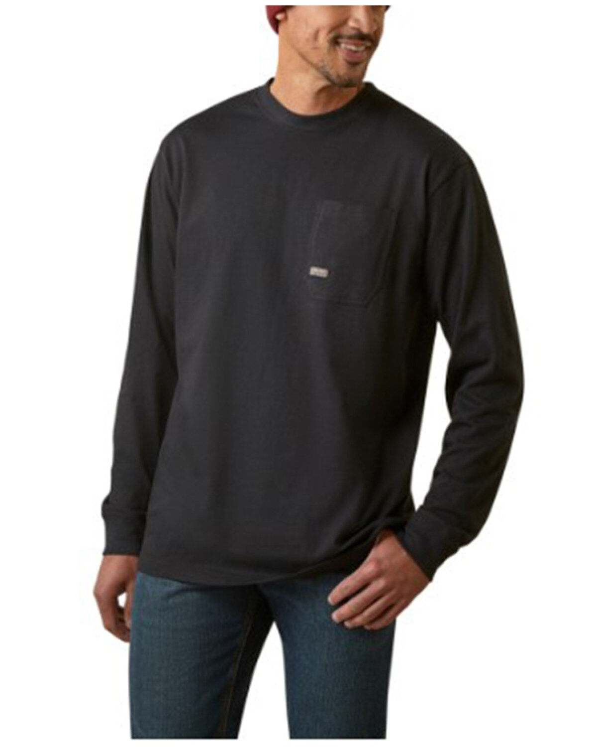 Men's Ariat Rebar Cotton Strong Stacking Dimes Long Sleeve Graphic T-S