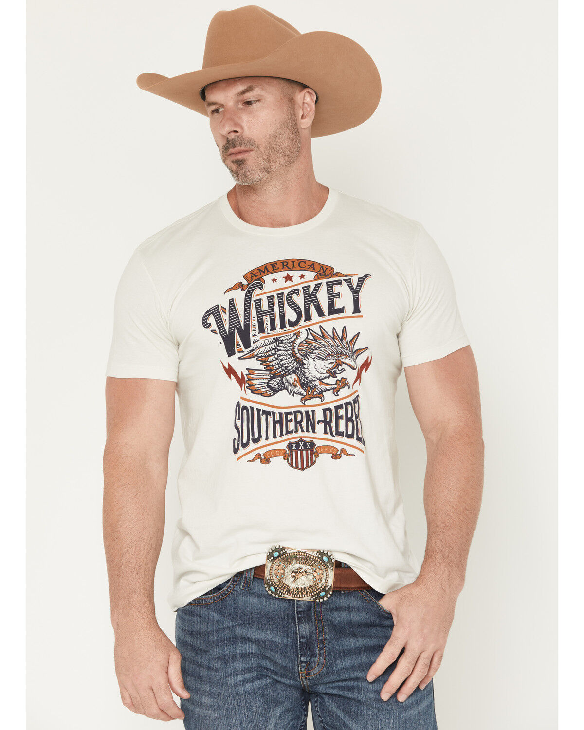 Men's Cody James American Whiskey Short Sleeve Graphic T-Shirt