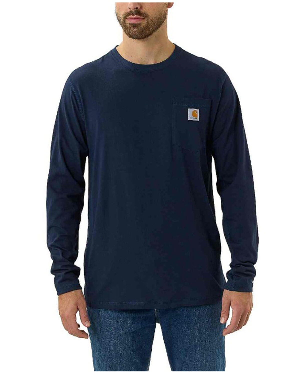 Men's Carhartt Force Relaxed Fit Midweight Long Sleeve Logo Pocket Wor