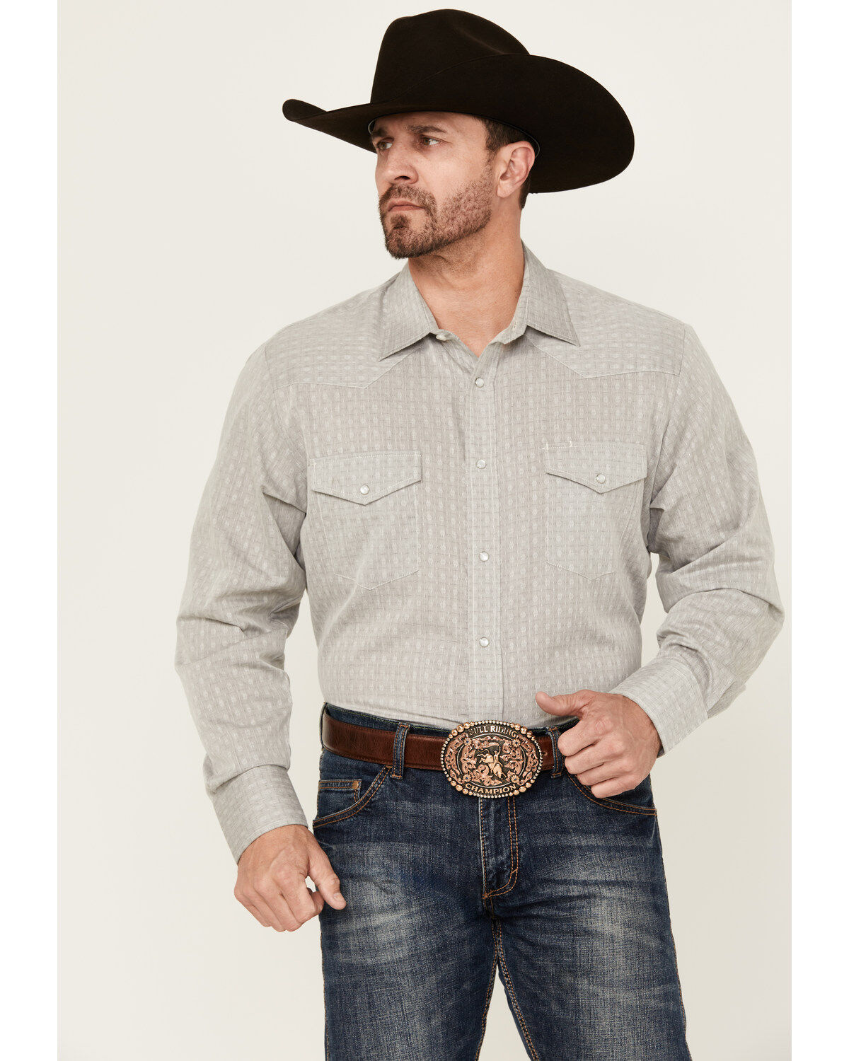Men's Roper Abstract Print Long Sleeve Pearl Snap Western Shirt