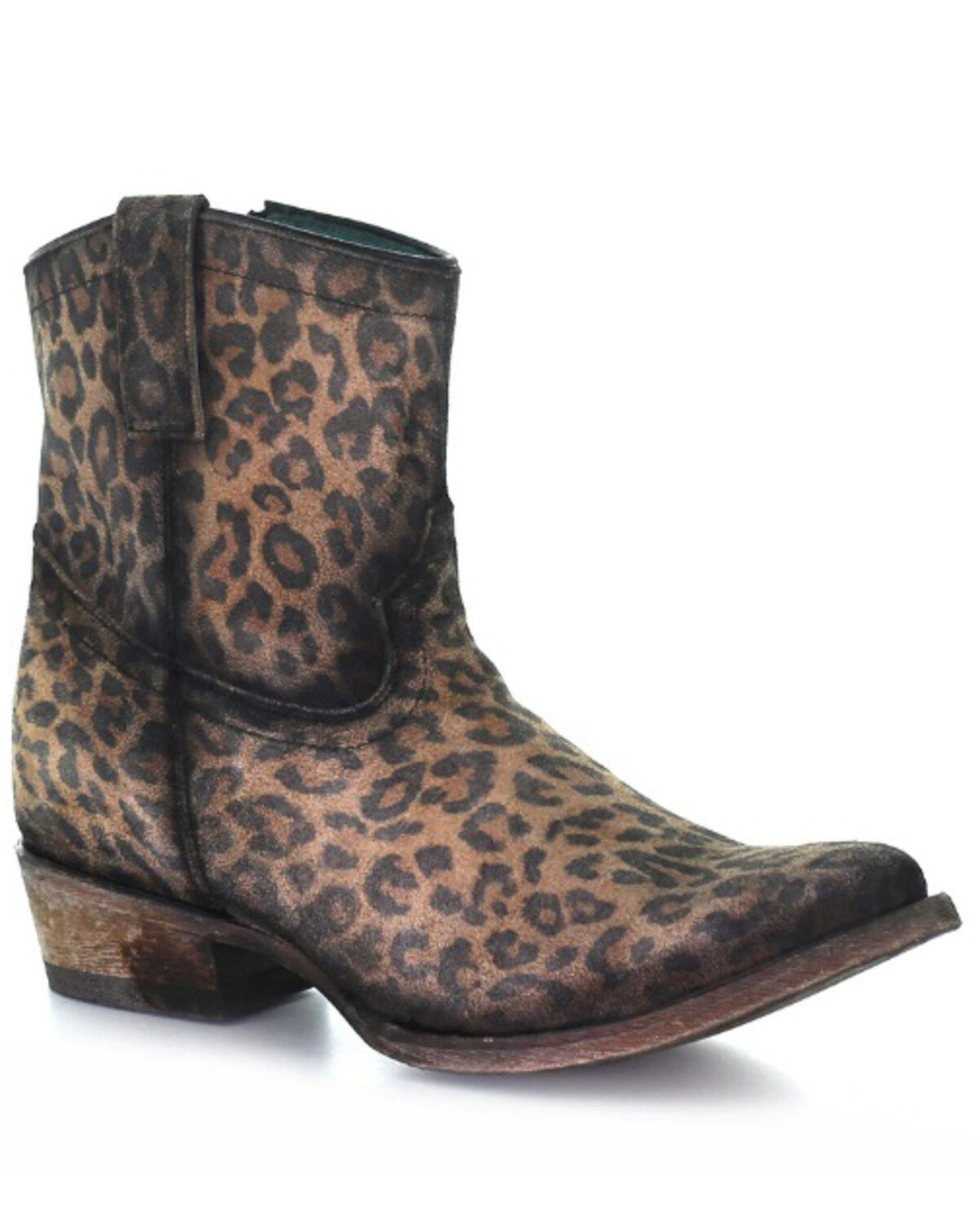 Women's Corral Leopard Print Fashion Booties - Round Toe