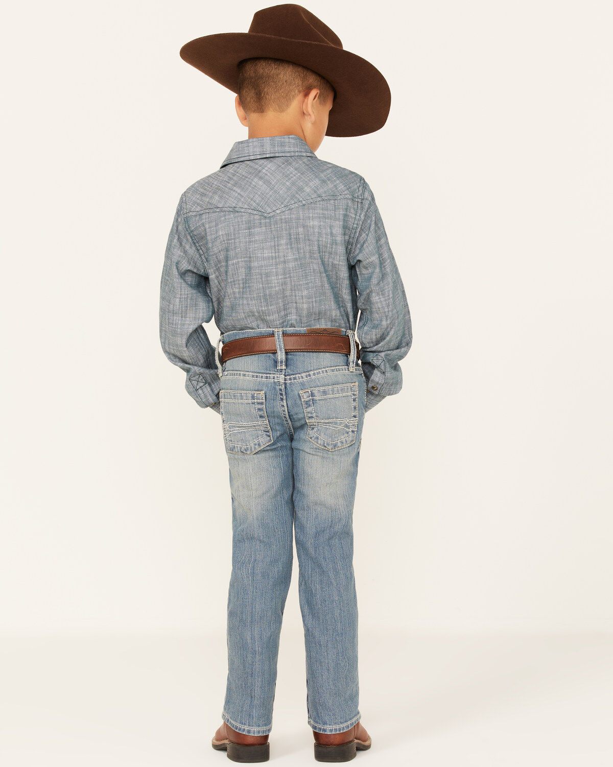 Boys' Cody James Clovehitch Light Wash Stretch Slim Straight Jeans - S