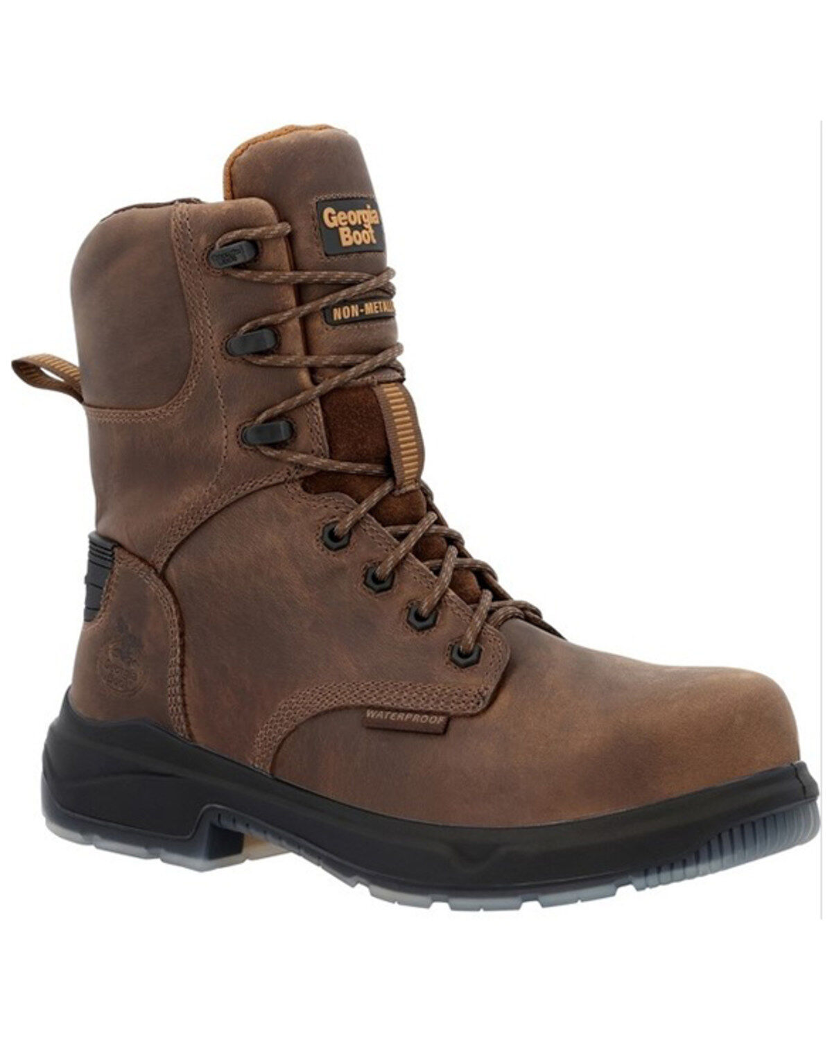 Men's Georgia Boot 8" Flxpoint Ultra Waterproof Work Boot - Composite