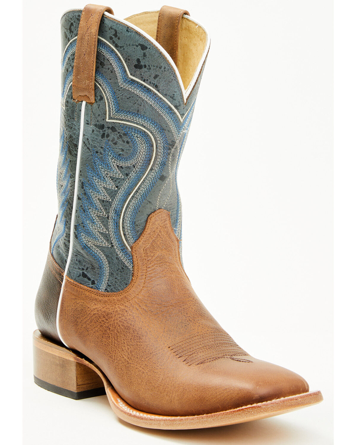 Men's Cody James Rover Blue Western Boots - Broad Square Toe