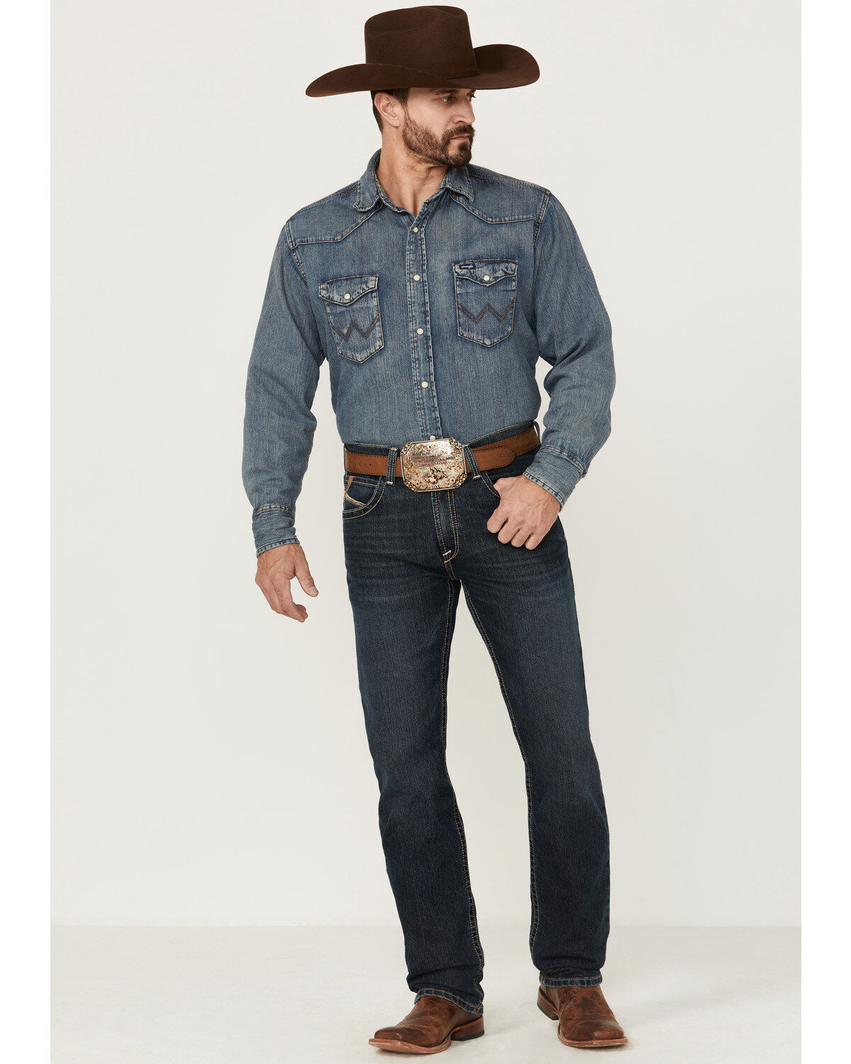 Men's Ariat M2 Bisman Gage Stretch Relaxed Stackable Bootcut Jeans