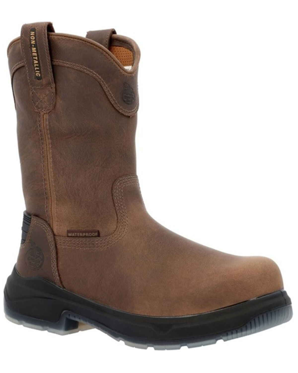 Men's Georgia Flxpoint Ultra Waterproof Wellington Pull On Work Boot -