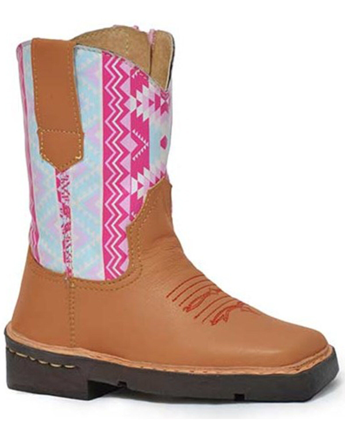 Girls' Roper Toddler Southwestern Western Boots - Square Toe