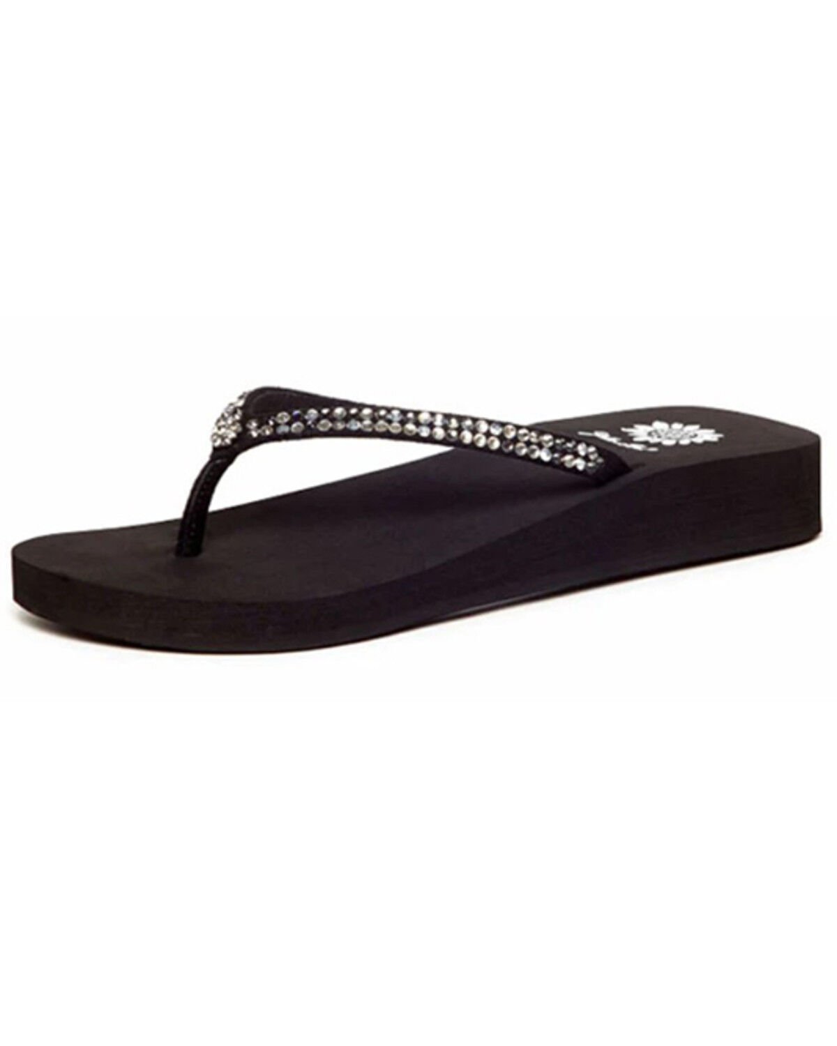 Women's Yellow Box Jello Rhinestone Sandals