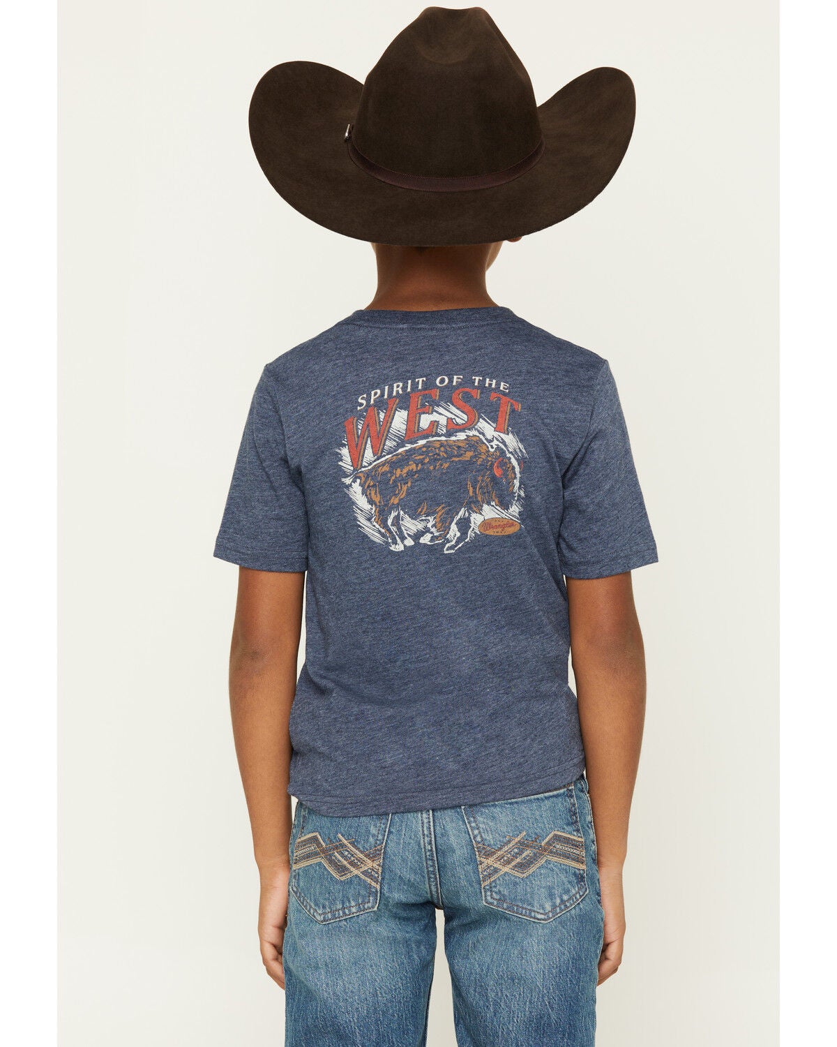 Boys' Wrangler Spirit Of The West Buffalo Short Sleeve Graphic T-Shirt