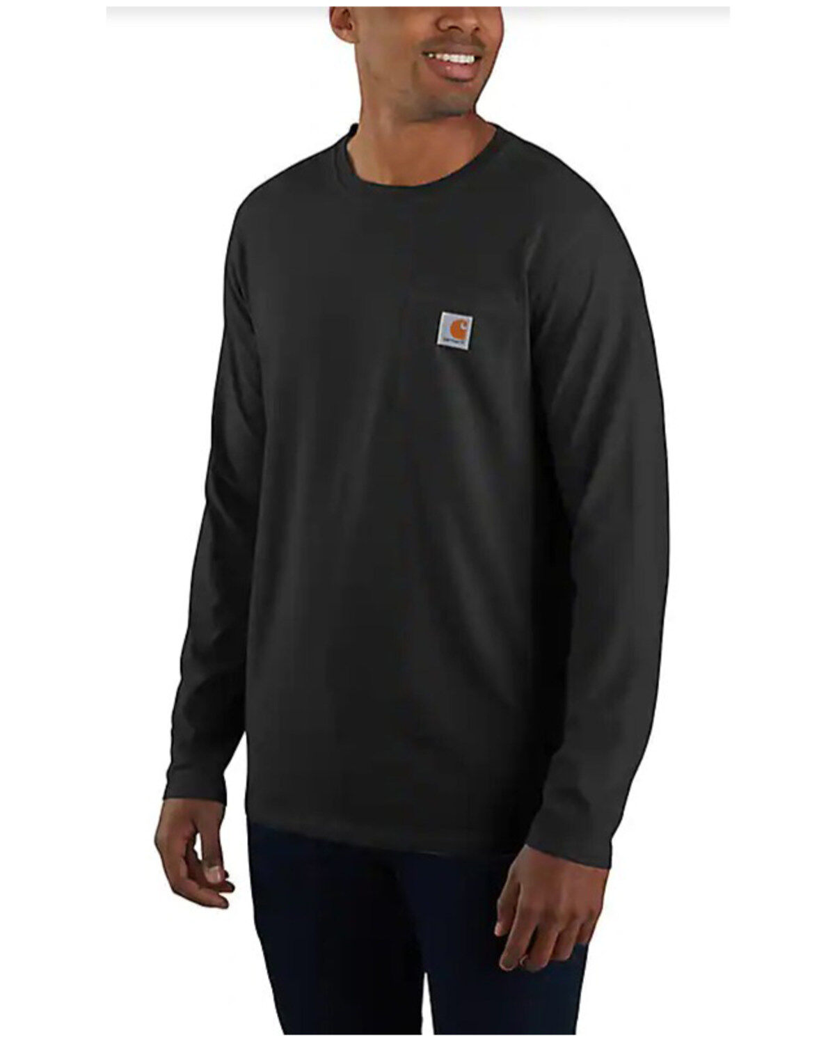 Men's Carhartt Force Relaxed Fit Midweight Long Sleeve Logo Pocket Wor