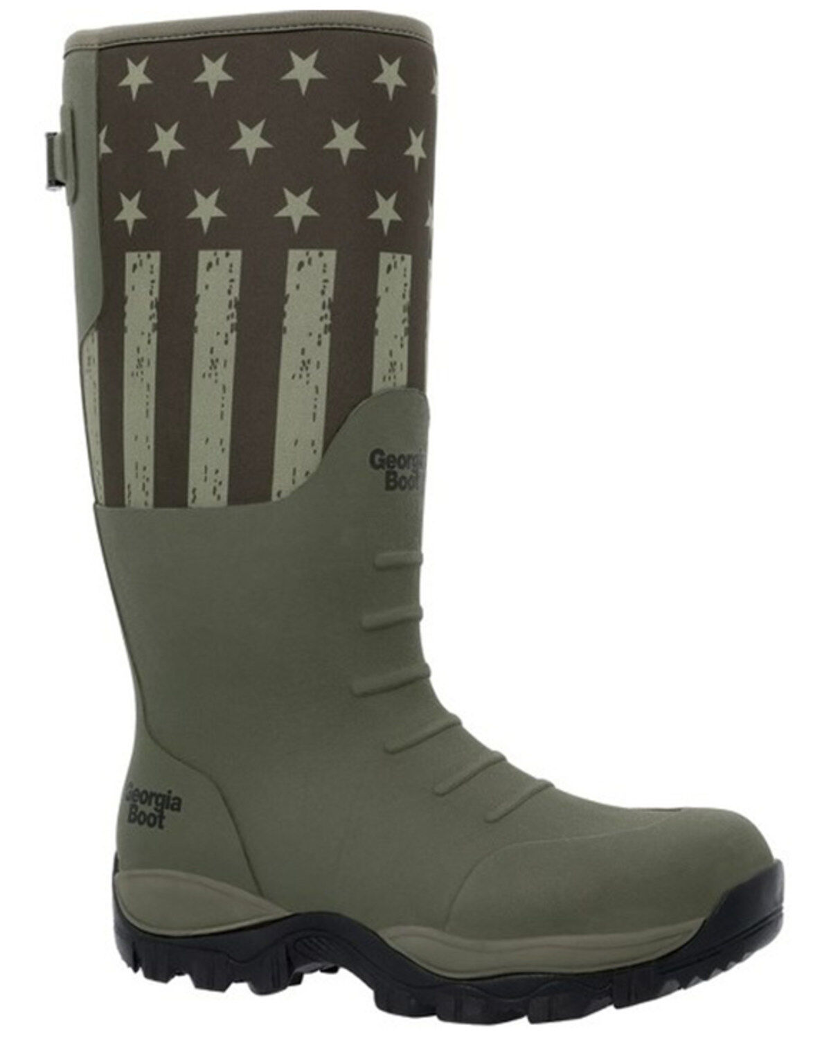Men's Georgia Boot GBR Patriotic Rubber Pull On Work Boots - Soft Toe