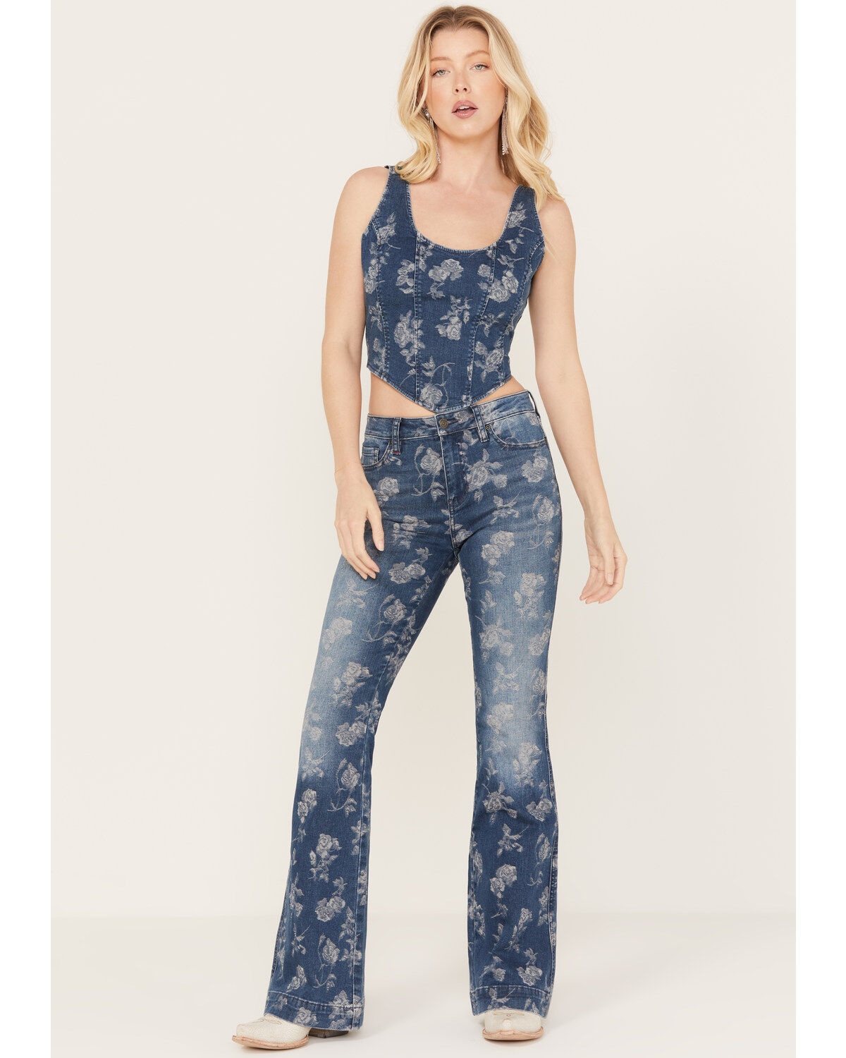 Women's Idyllwind High Risin Floral Drive Flare Jeans