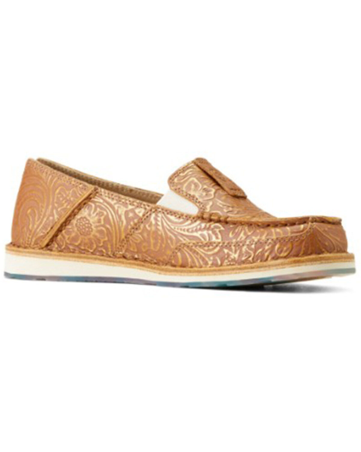 Women's Ariat Tooled Cruiser Casual Shoes - Moc Toe