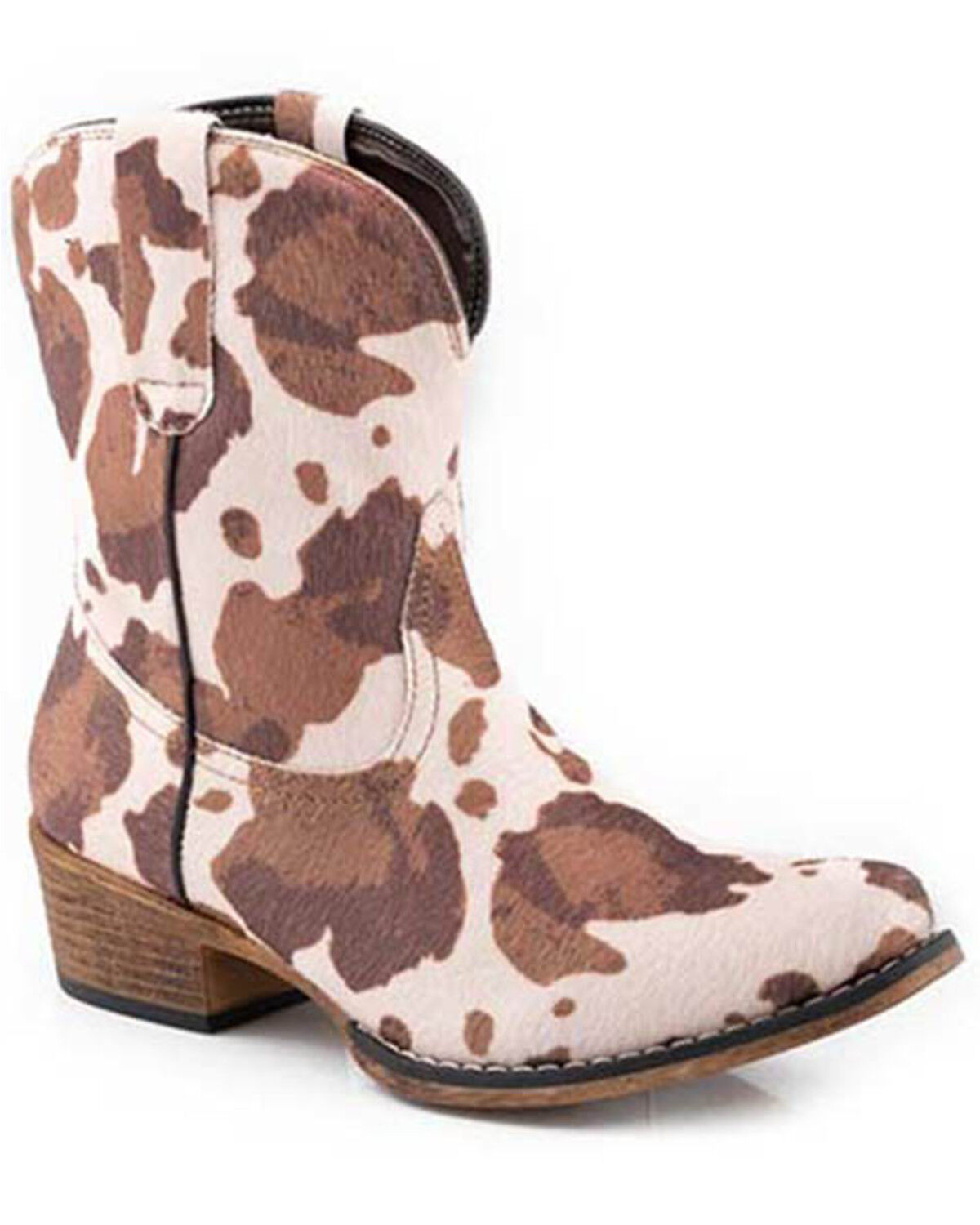 Women's Roper Emma Cow Print Western Boots - Snip Toe