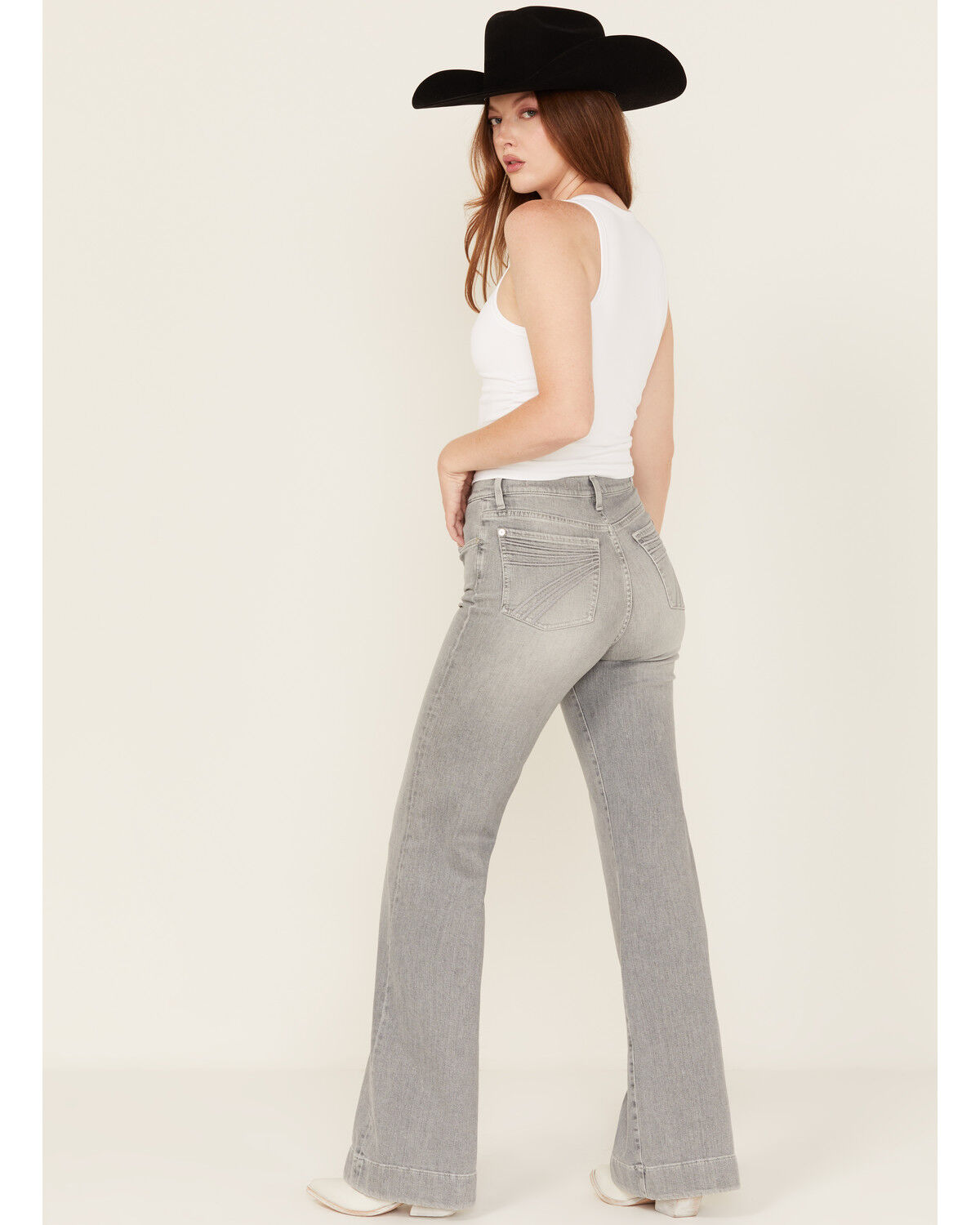 Women's 7 For All Mankind Closing Act High Rise Flare Stretch Denim Je