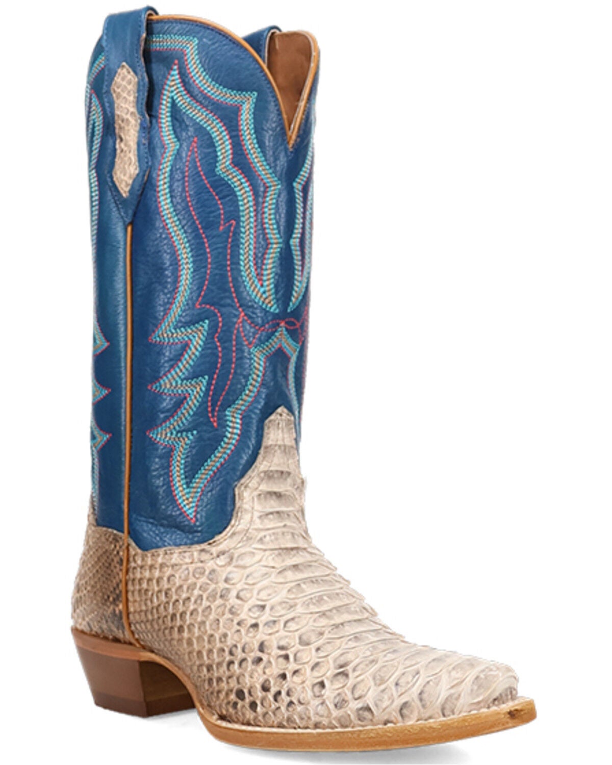Women's Dan Post Petunia Dream Exotic Python Western Boots - Round Toe