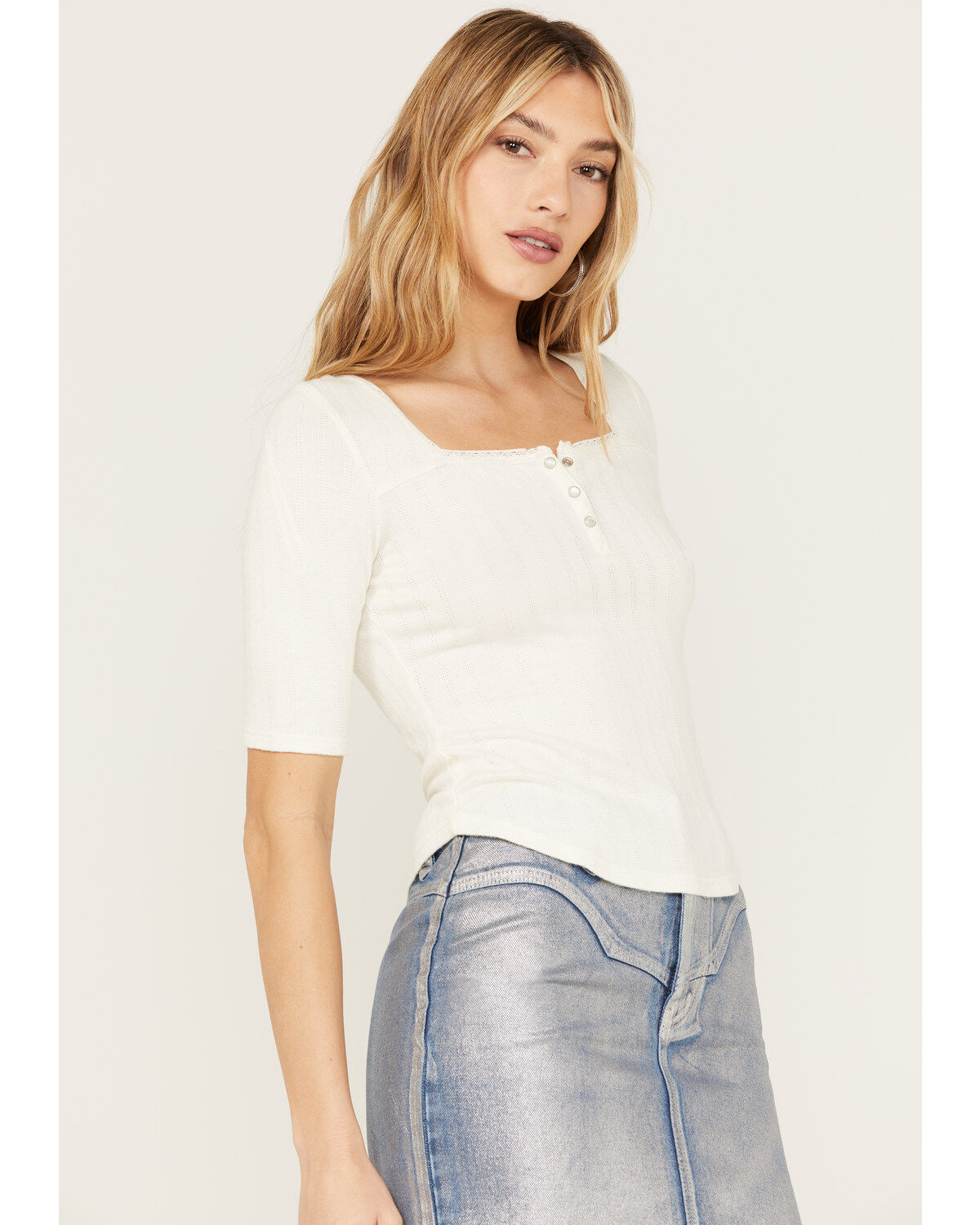 Women's Idyllwind Lucy Square Neck Henley Shirt